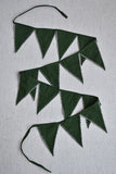 Okhai 'Mistletoe' Pure Cotton Hand Embroidered Christmas Bunting