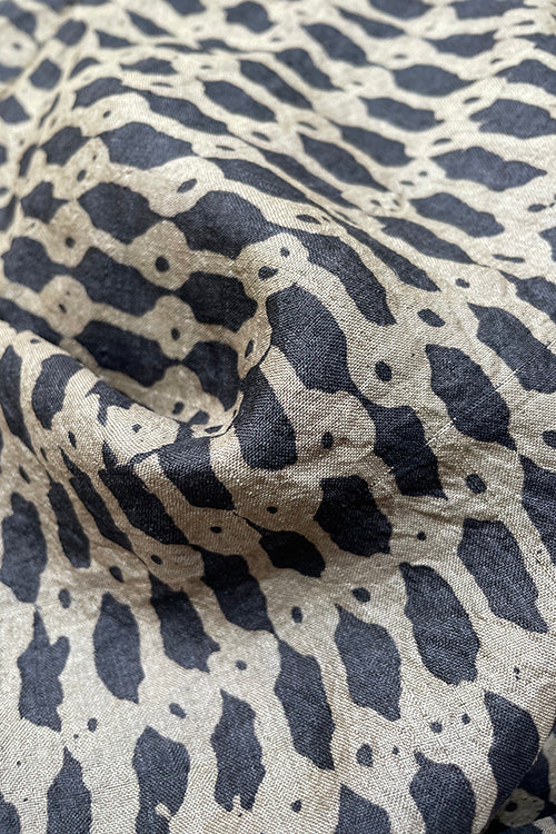 Creative Bee 'Gary' Natural Dyed Hand Block Printed Tussar Fabric