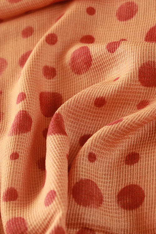 Creative Bee Natural Dye Block Print Silk Fabric (0.5 Meter)