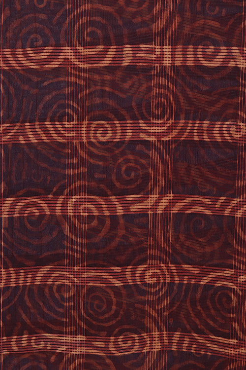 Creative Bee 'colva' Natural Dye Block Print Filature Silk Dupatta