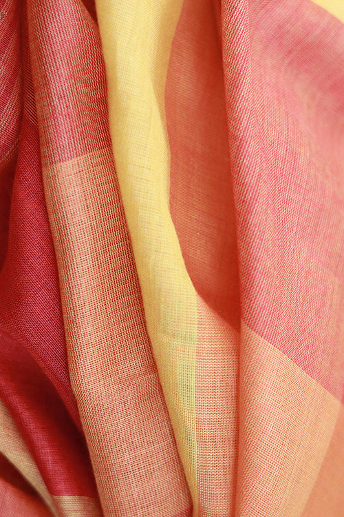 Creative Bee 'Checks' Signature Weave Silk Dupatta