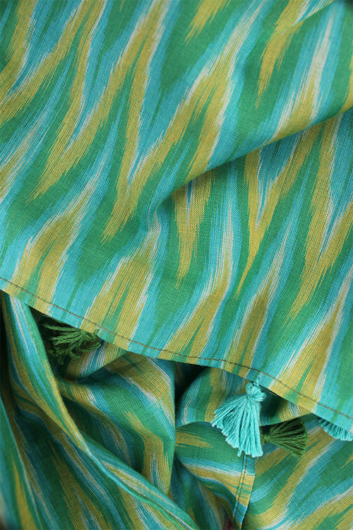 Creative Bee 'tiles' Safe Dye Ikat Cotton Stole