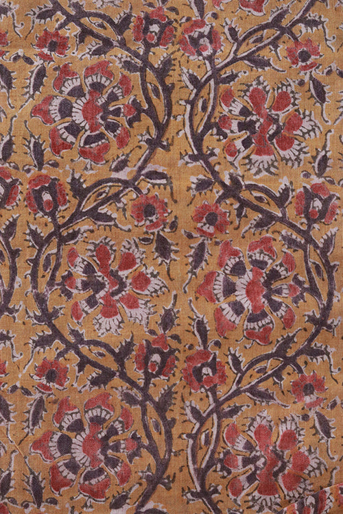 Creative Bee 'phoolon' Natural Dye Block Print Cotton Fabric (0.50 meter)
