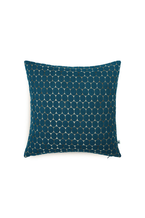 Swirl Cushion Cover-Denim