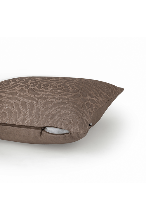 Onset Homes Rosebud Cushion Cover-Cofee