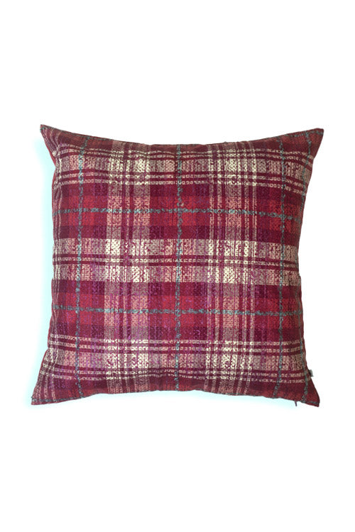 Onset Homes Metallic Checks-Magenta