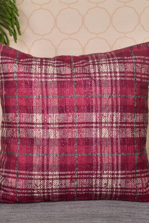 Onset Homes Metallic Checks-Magenta