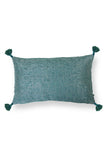 Handwoven Metalic cushion Cover-Sapphire