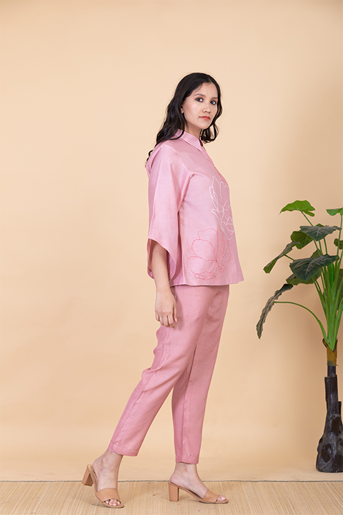Chambray & Co.'S Fiah  Vegan Silk Coord Set