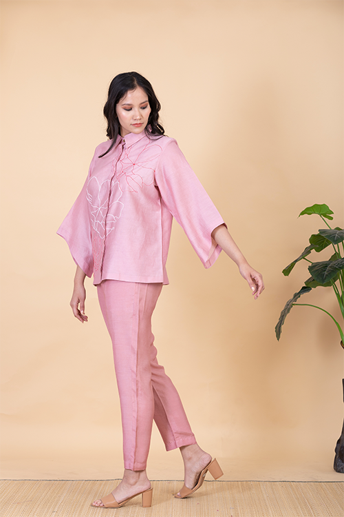 Chambray & Co.'S Fiah  Vegan Silk Coord Set