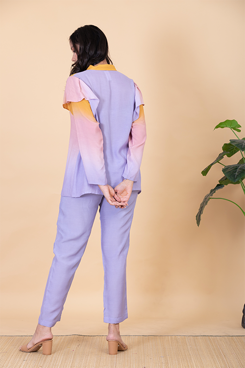 Chambray & Co.'S Acai Vegan Silk Coord Set