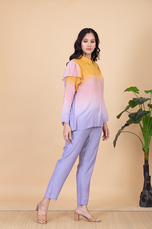 Chambray & Co.'S Acai Vegan Silk Coord Set