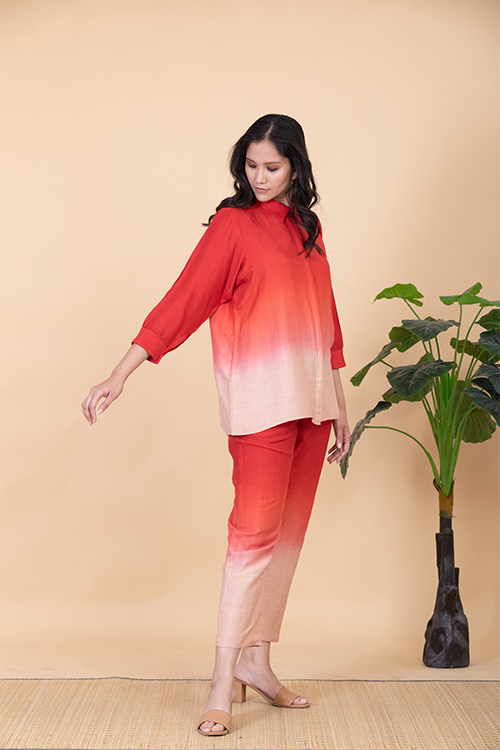 Chambray & Co.'S Kes Vegan Silk Coord Set