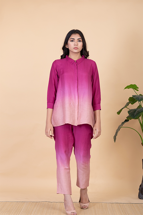 Chambray & Co.'S Keah Vegan Silk Coord Set