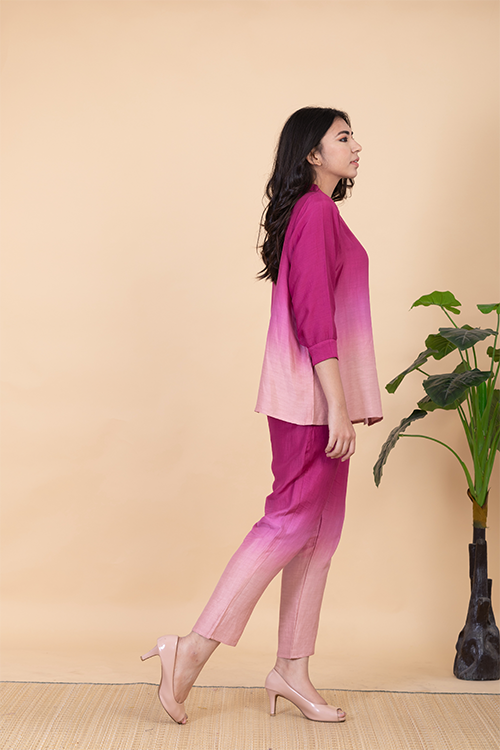 Chambray & Co.'S Keah Vegan Silk Coord Set