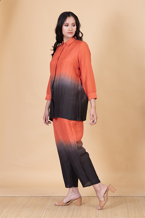 Chambray & Co.'S Bria Vegan Silk Coord Set