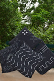 Porgai 'Night And Day' Hand Embriodered Cotton Cushion Covers Black (set of 4)