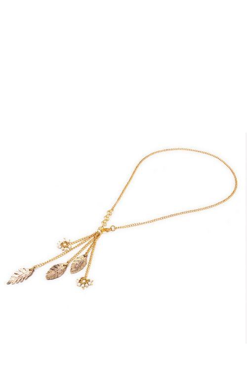 Miharu Brass Leaf Pendant