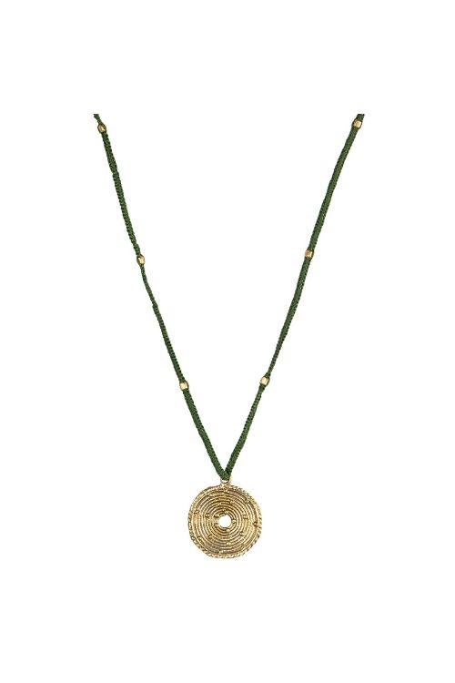 Miharu Long Round Pendant