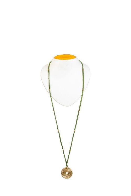 Miharu Long Round Pendant