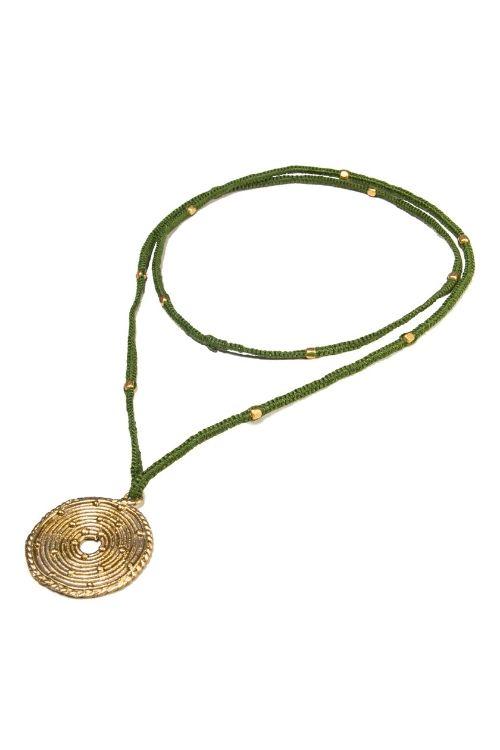Miharu Long Round Pendant