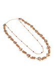 Miharu Dokra Golden Brass Bead Layer Necklace