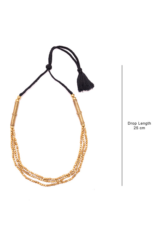 Miharu Dhokra Jasmine Necklace CD1954