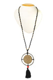 Miharu Long beaded Tassel Necklace