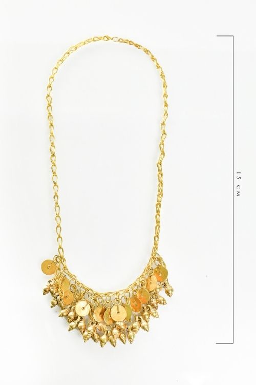 Miharu Bullet Handmade Brass Chain Necklace