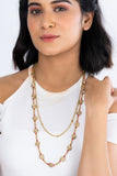 Miharu Coin Layered Dokra Necklace
