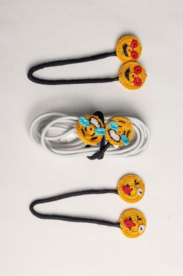 Samoolam Cable Organiser (Set Of 3) Emojis