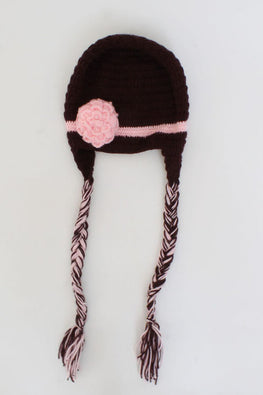 Ajoobaa "Floral" Handmade Crochet Braided Cap For Kids