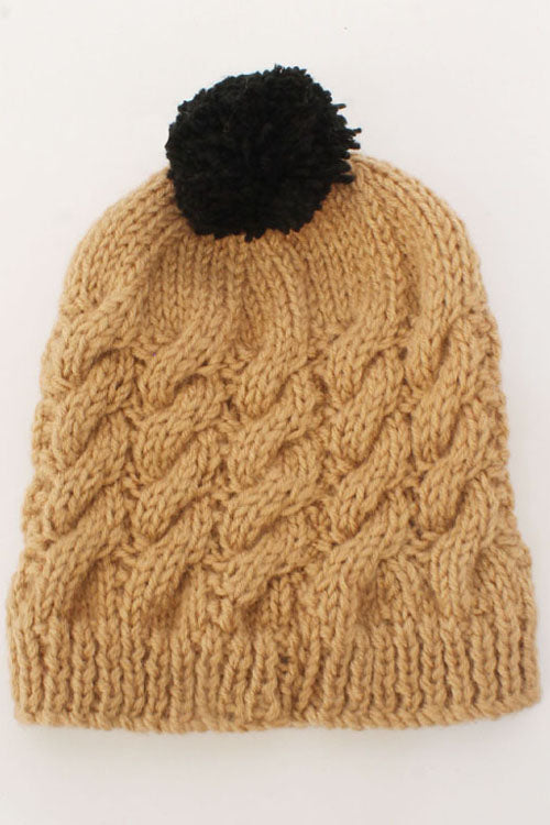 Ajoobaa "Braided" Handmade Knitted Winterwear Cap For Kids