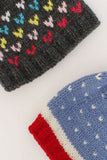 Ajoobaa "Little Hearts" Handmade Knitted Cap Combo For Kids