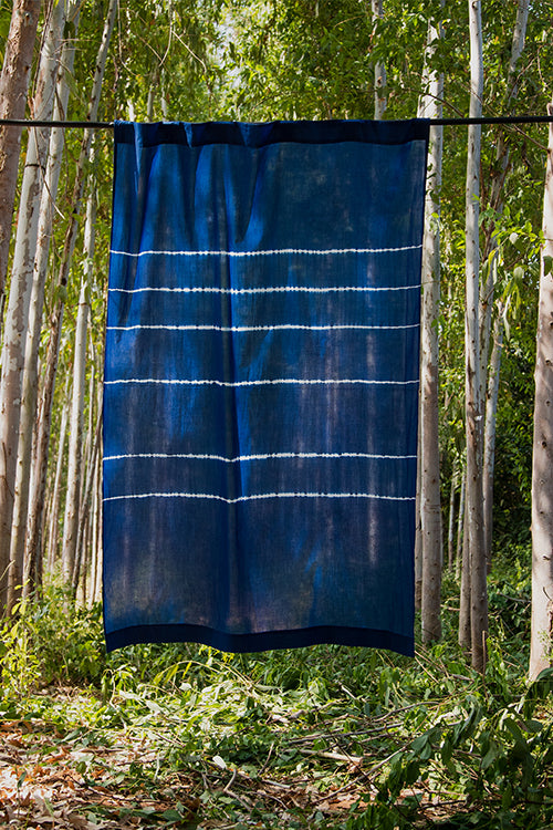 Okhai 'Astral' Pure Cotton Tie-Dye Curtain