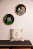 Samoolam Handmade Chidiya Cushion Cover Crochet Birds & Flowers