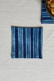 Leera Shibori Blue Stripes Coasters (Set of 4)