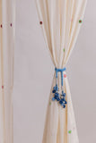 Samoolam Handmade Crochet Curtain Tie Backs Kono Blue Bougainvillea Flowers Set