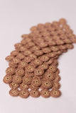 Samoolam Handmade Crochet Ziba Square Coasters Rust Beige