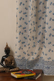 Sootisyahi 'Dancing Bubbles' Handblock Printed Voile Cotton Curtain