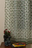 Sootisyahi 'Flowering Checks' Printed Voile Cotton Curtain