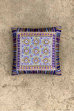Shrujan ‘Zaya’ 40cm X 40cm Purple Toned Hand Embroidered Handloom Cotton Cushion Cover Pair
