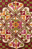 Shrujan ‘Jaipur’ 40cm X 40cm Multi-coloured Hand Embroidered Handloom Cotton Cushion Cover Pair