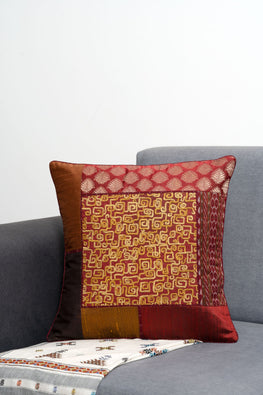 Hand Embroidered Cushion Cover By Shrujan