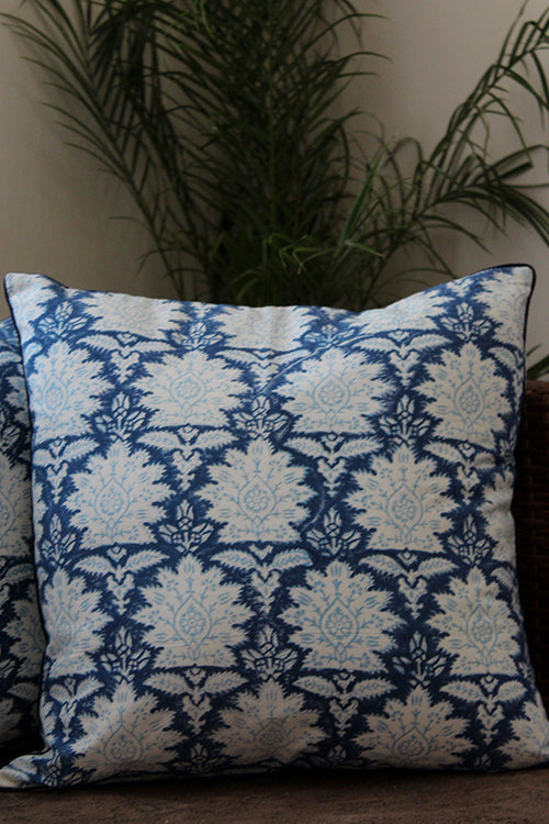 Sootisyahi 'Ambar' Handblock Printed Cotton Cushion Cover Set