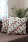 Sootisyahi 'Floral Blossom' Handblock Printed Cotton Cushion Cover Set-43
