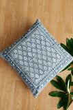 Soootisyahi 'Essence of Grey' Hand Printed Cotton Cushion Set Of Two