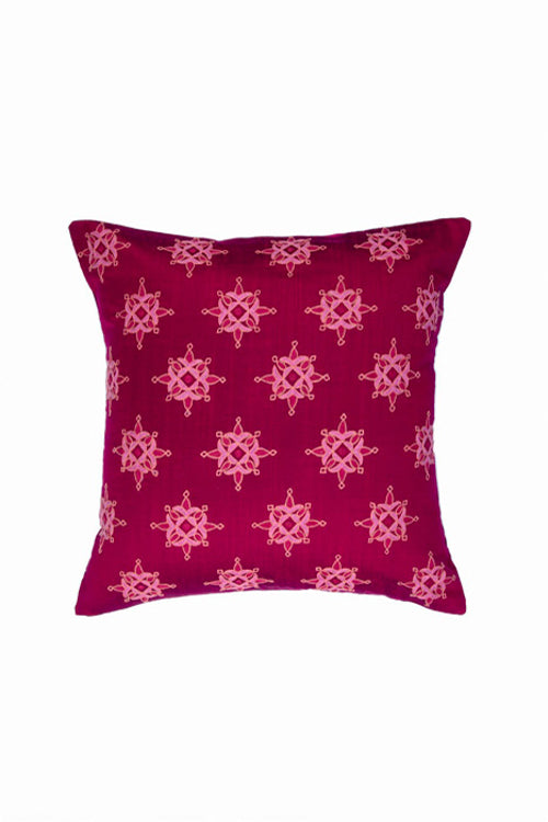 Craftroots Cushion Cover With Aari Work