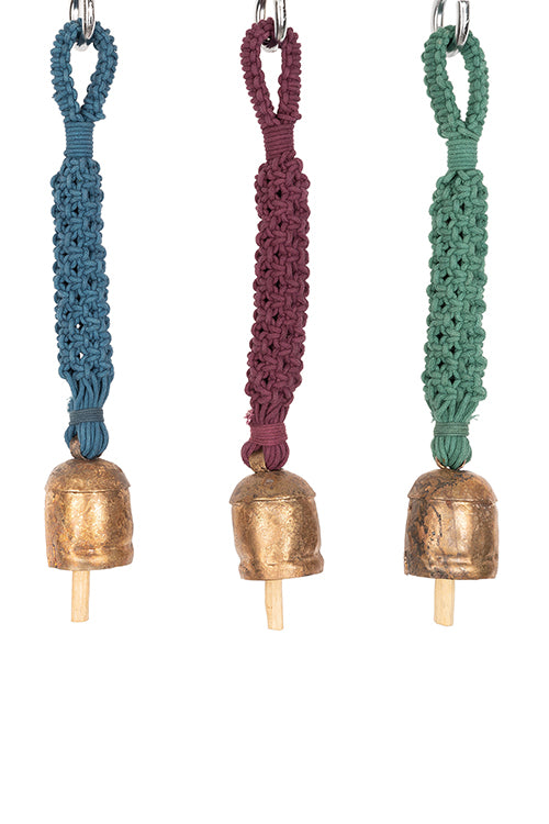 One 'O' Eight Knots Classic Hand-Knotted Wind Chime with Metal Bell (Single pc)