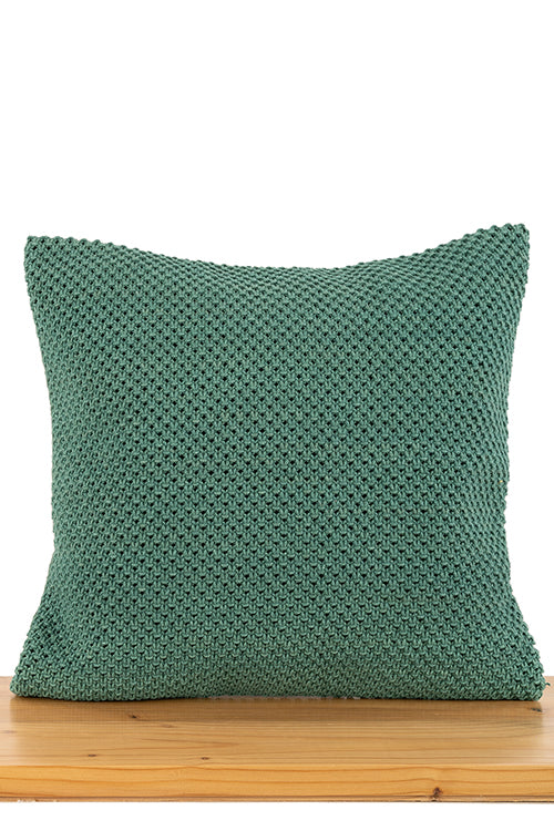 One 'O' Eight Knots Classic Hand-Knotted 100% Cotton Cushion Cover (Single pc)